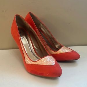New Peach Sparkly Heels